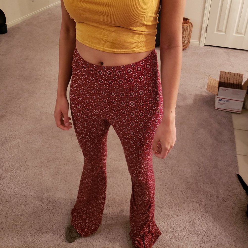 NOBO vintage style hippie flare legging pants